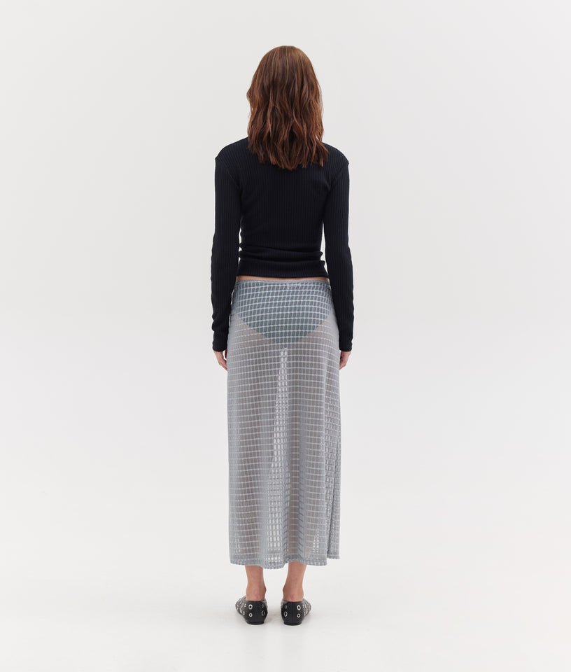 NET SKIRT SILVER