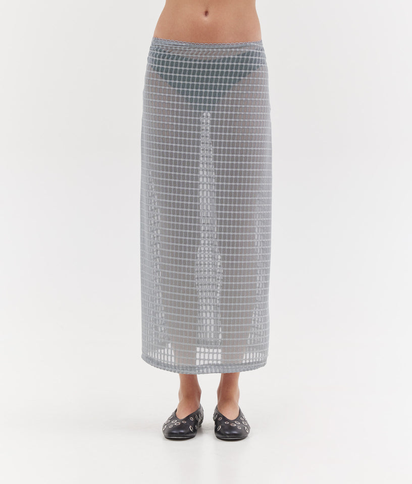 NET SKIRT SILVER