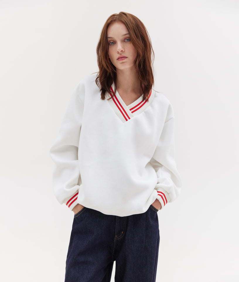 YALE SWEATSHIRT OFF WHITE