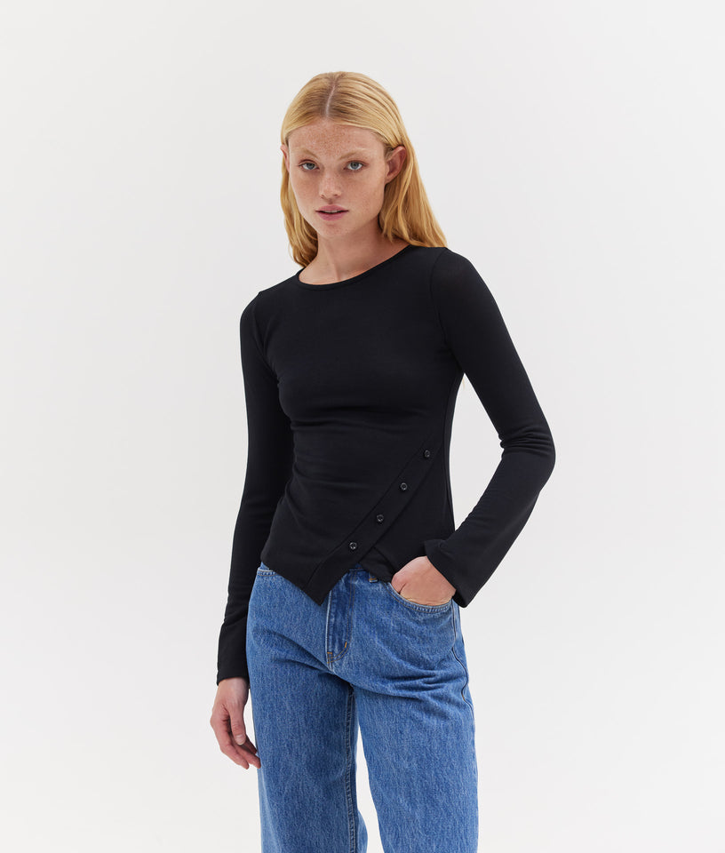 MINA TOP BLACK