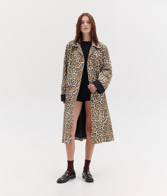 MATHIEW PRINTED TRENCH COAT ANIMAL