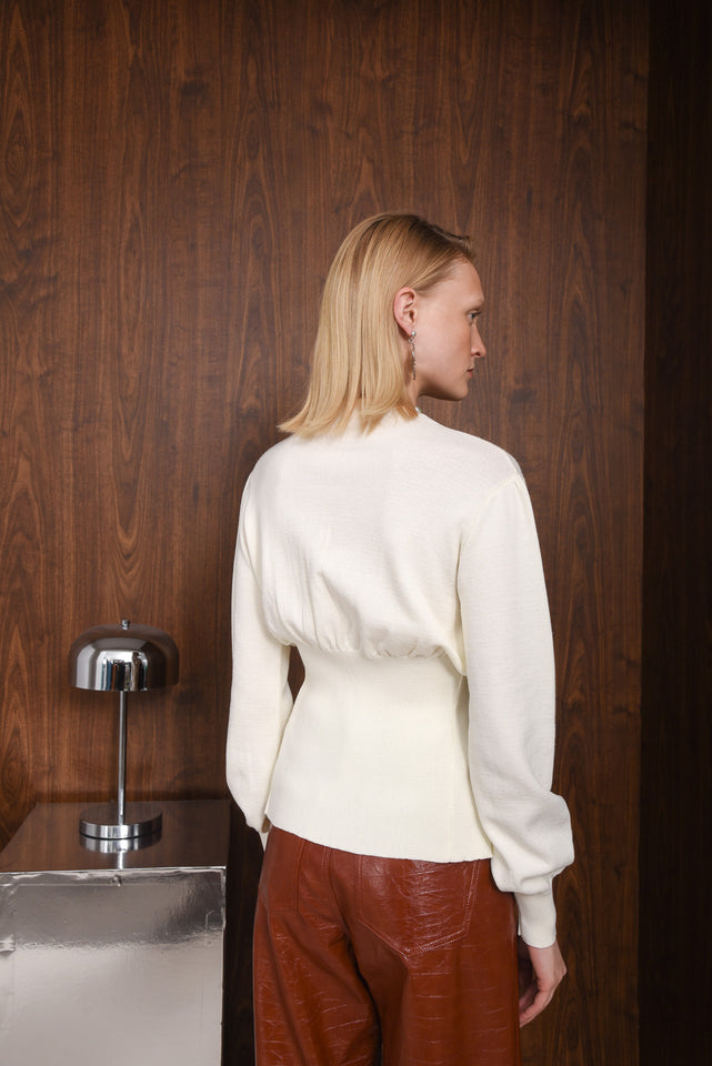 THOUGHT CARDIGAN |ECRU - PRE-ORDER ITEM