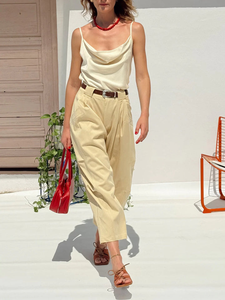 TRAVEL PANTS YELLOW