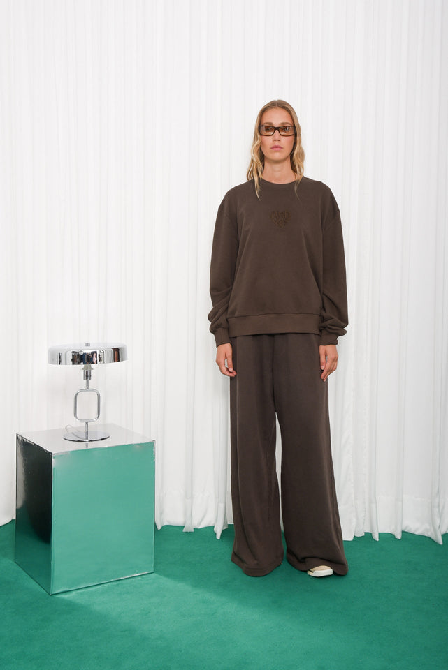 UNIQUE SWEATER BROWN