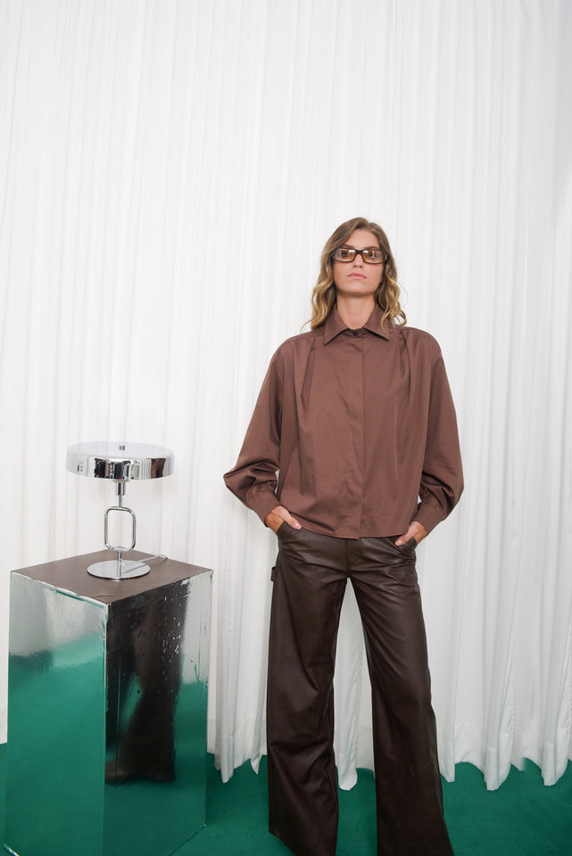 UNKNOWN SHIRT |BROWN
