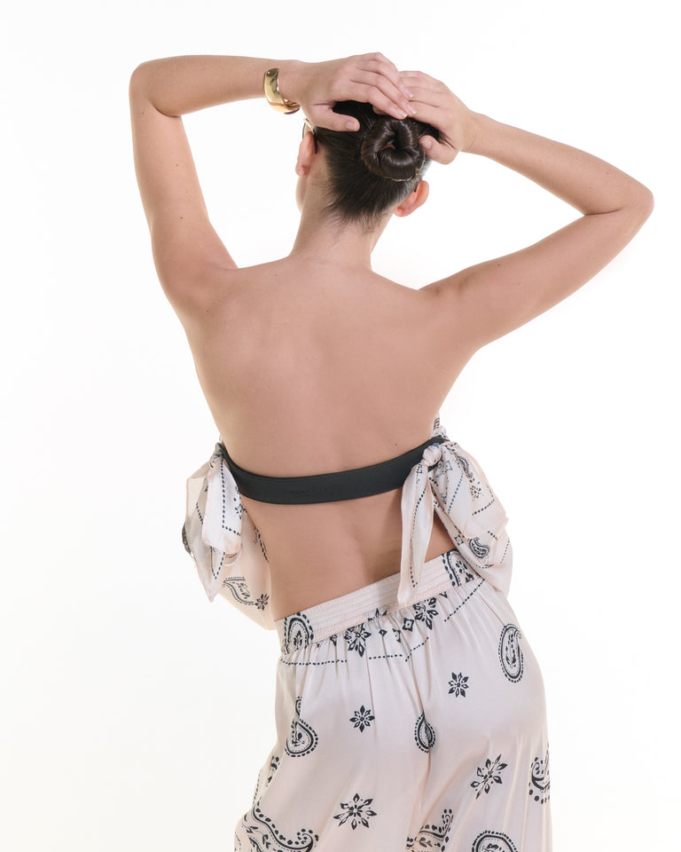 OFF WHITE BANDANA TOP/BAG