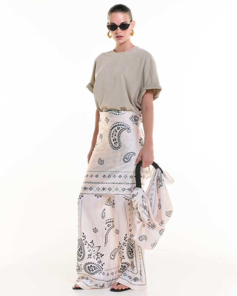 OFF WHITE BANDANA TOP/BAG