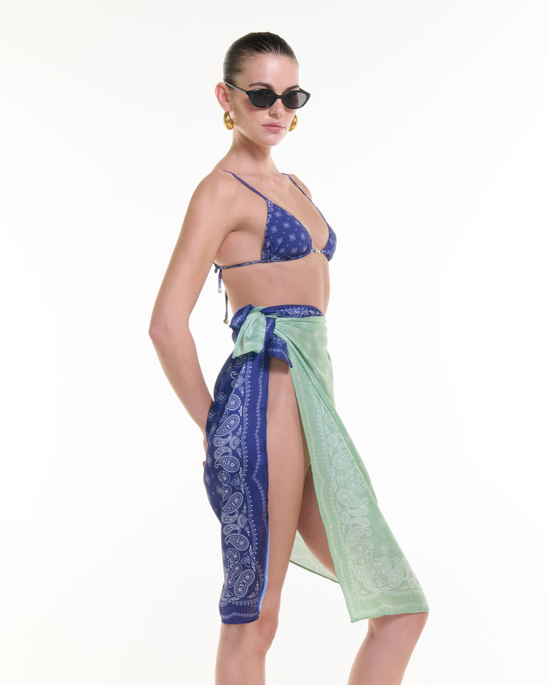 MIDNIGHT TRIANGLE BIKINI TOP