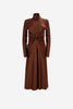 MIDI BROWN DRESS