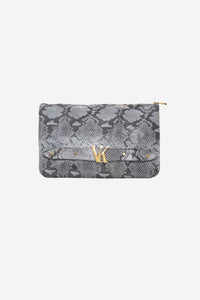 FAUX SNAKE SKIN LEATHER BAG