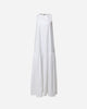 WHITE COTTON MIDI DRESS