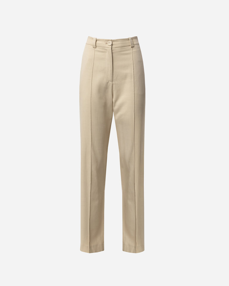 BEIGE TAILORED PANTS
