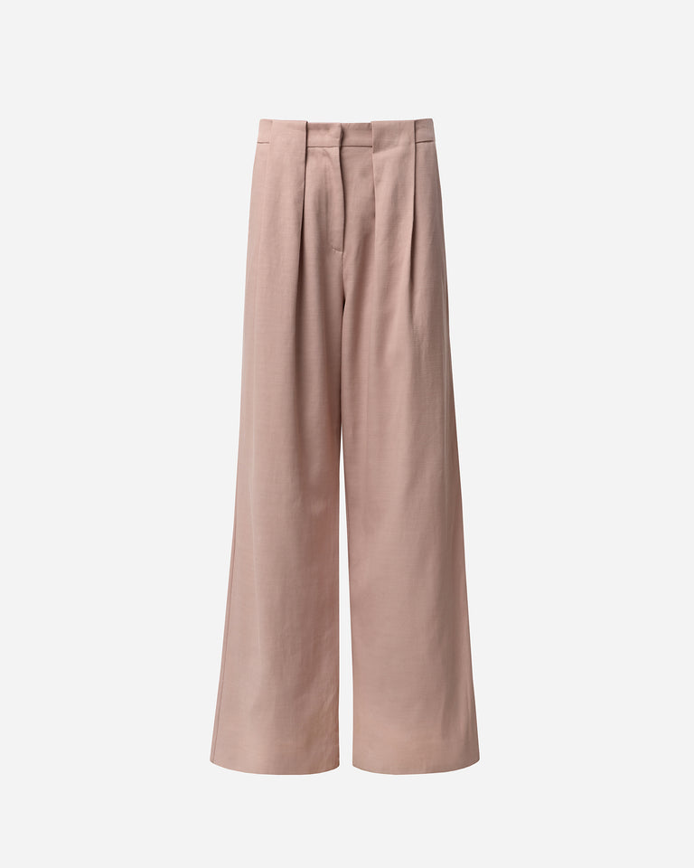BLUSH TAILORED WIDE-LEG PANTS