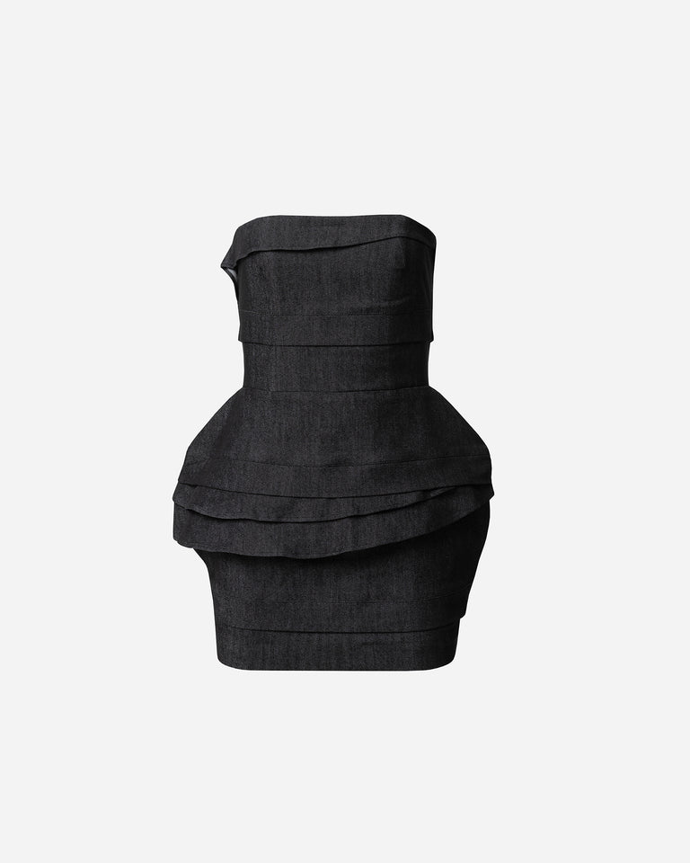 DENIM MINI DRESS - PRE-ORDER ITEM