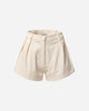 CREAM TAILORED SHORTS