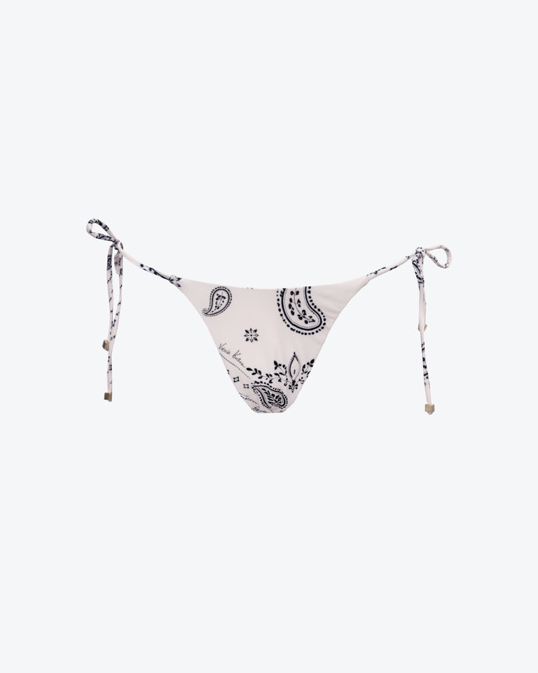 OFF WHITE THIN STRAP BIKINI BOTTOMS