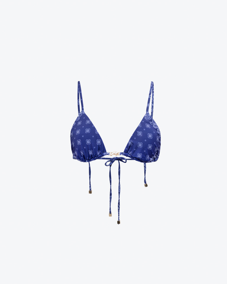 MIDNIGHT TRIANGLE BIKINI TOP