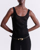 BLACK KNIT TANK TOP
