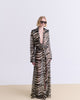 ZEBRA PRINT CHEMISIER MAXI DRESS