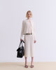 CREAM KNIT MIDI SKIRT