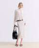 CREAM KNIT MIDI SKIRT