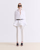 WHITE STRUCTURED SHIRT DRESS