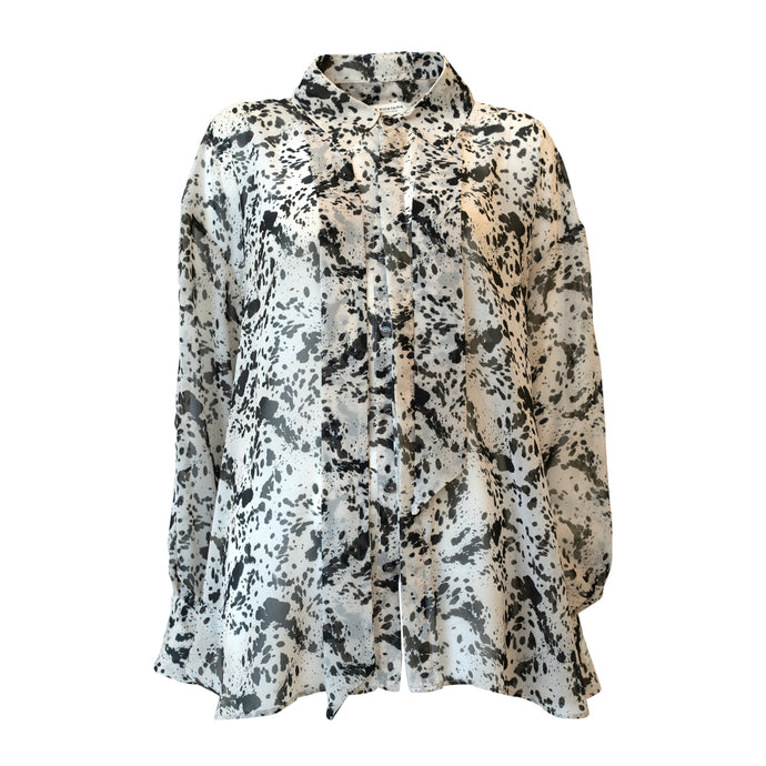 ONE SIZE SHIRT WITH ANIMAL PRINT