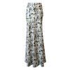 SATIN LONG SKIRT WITH ANIMAL PRINT
