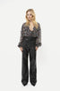 VK BLACK FAUX LEATHER PANTS