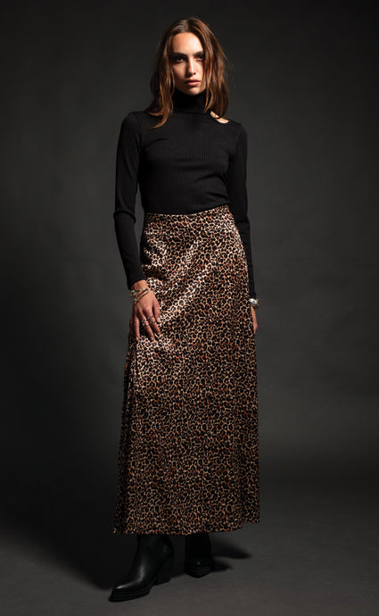 ANIMISM LONG SKIRT - Silky