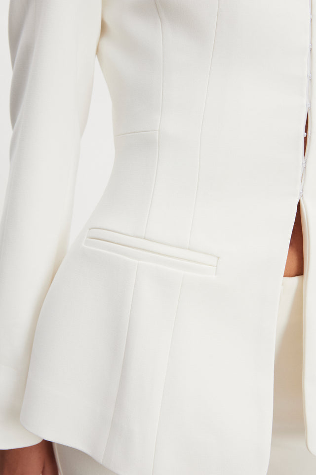 HOURGLASS BLAZER OFF WHITE