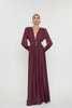 CARLA DRESS | BURGUNDY