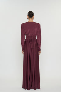CARLA DRESS | BURGUNDY