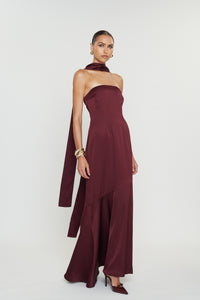NEPHELI DRESS | BURGUNDY