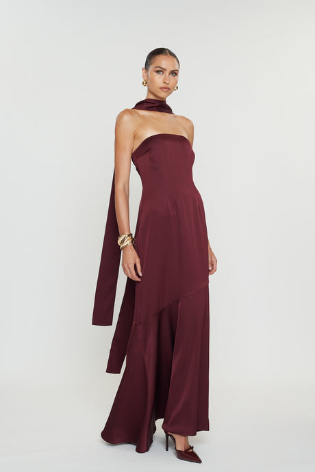 NEPHELI DRESS | BURGUNDY
