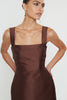 VASILIKI MINI DRESS | BROWN