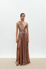 MARGOT DRESS | METALLIC BRONZE