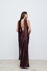 CALISTA DRESS | BURGUNDY