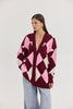 WHISKEY SOUR CARDIGAN BORDEAUX