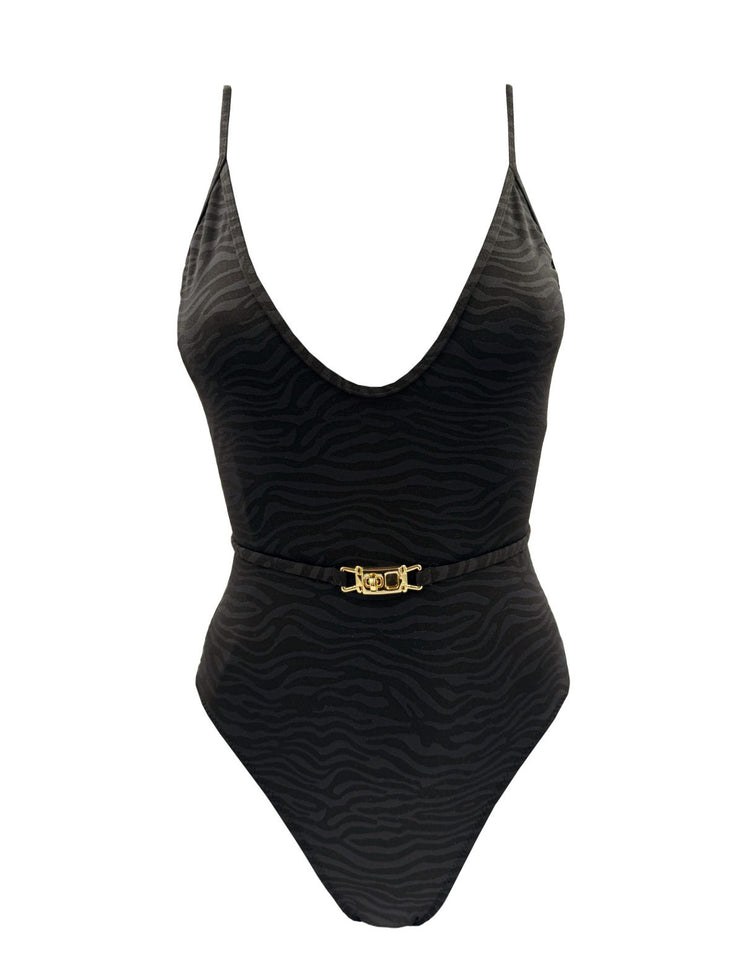 BLACK ZEBRA ONE PIECE