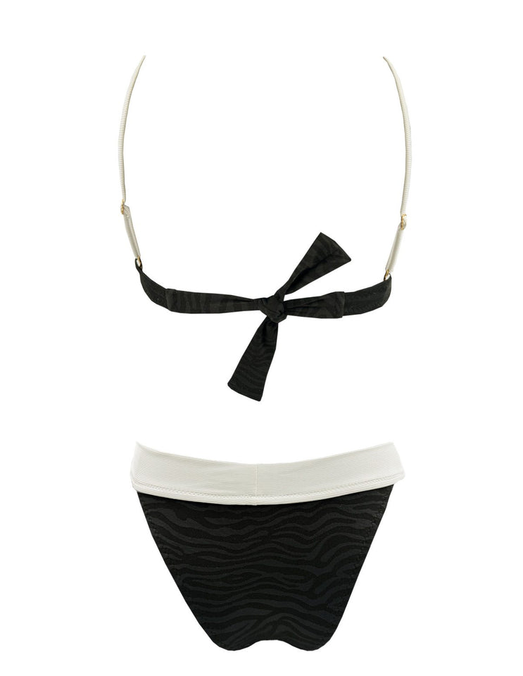 BLACK ZEBRA CUP BIKINI