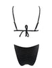 BLACK ZEBRA SHELL TRIANGLE BIKINI