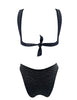 BLACK ZEBRA WIRE BIKINI