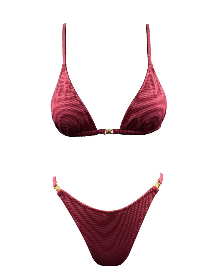 WINE SHELL TRIANGLE BIKINI