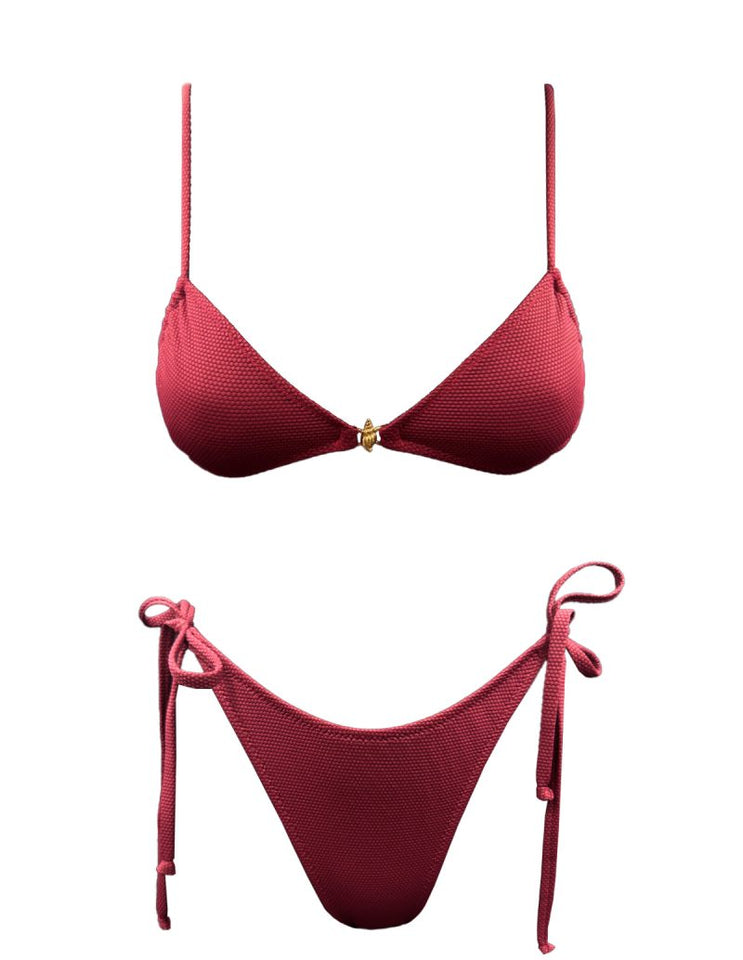 WINE SNAIL BRALETTE BIKINI
