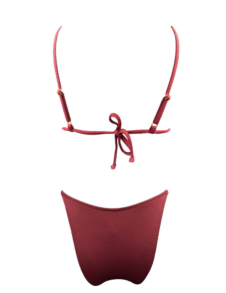 WINE SHELL TRIANGLE BIKINI