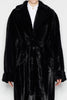 CASABLANCA FUR COAT BLACK