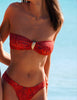 CORAL REEF STRAPLESS BIKINI