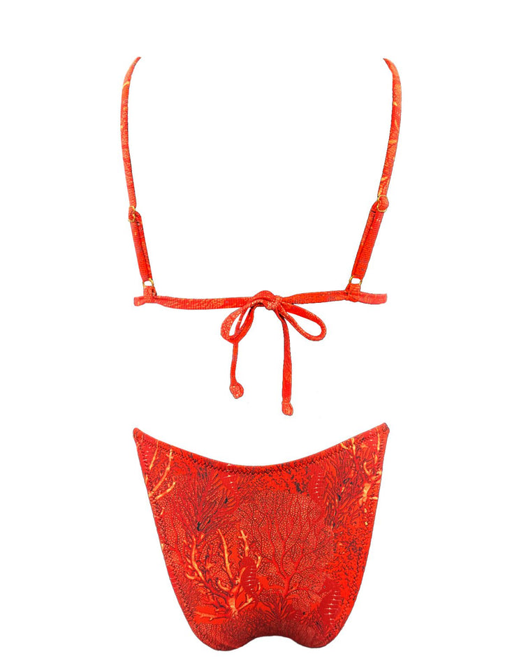 CORAL REEF SHELL TRIANGLE BIKINI