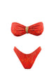 CORAL REEF STRAPLESS BIKINI